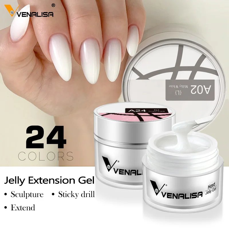 VENALISA Clear Color Extension Gel Pearl Glittle Gel Canni