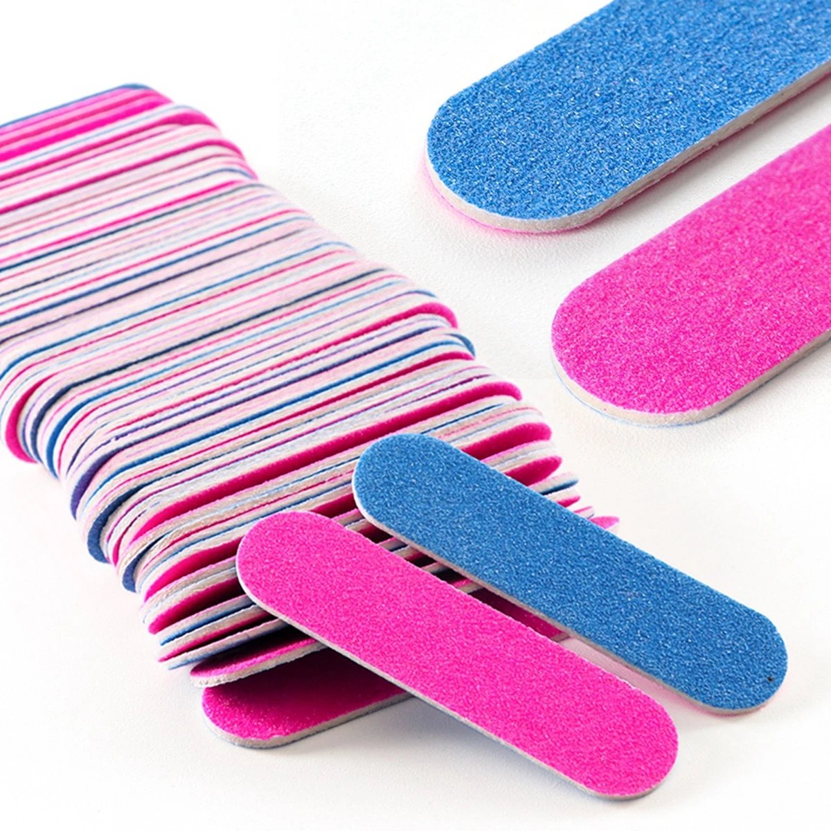 10 to 2000 pcs Disposable Mini Nail Files Double Sided Emery