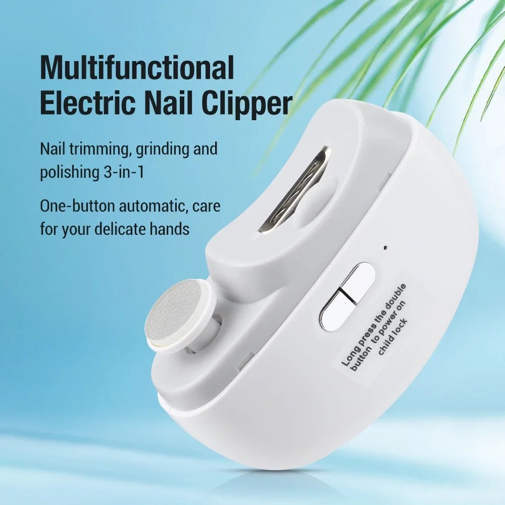 Electric Nail Clipper Grinding and Polishing with Light