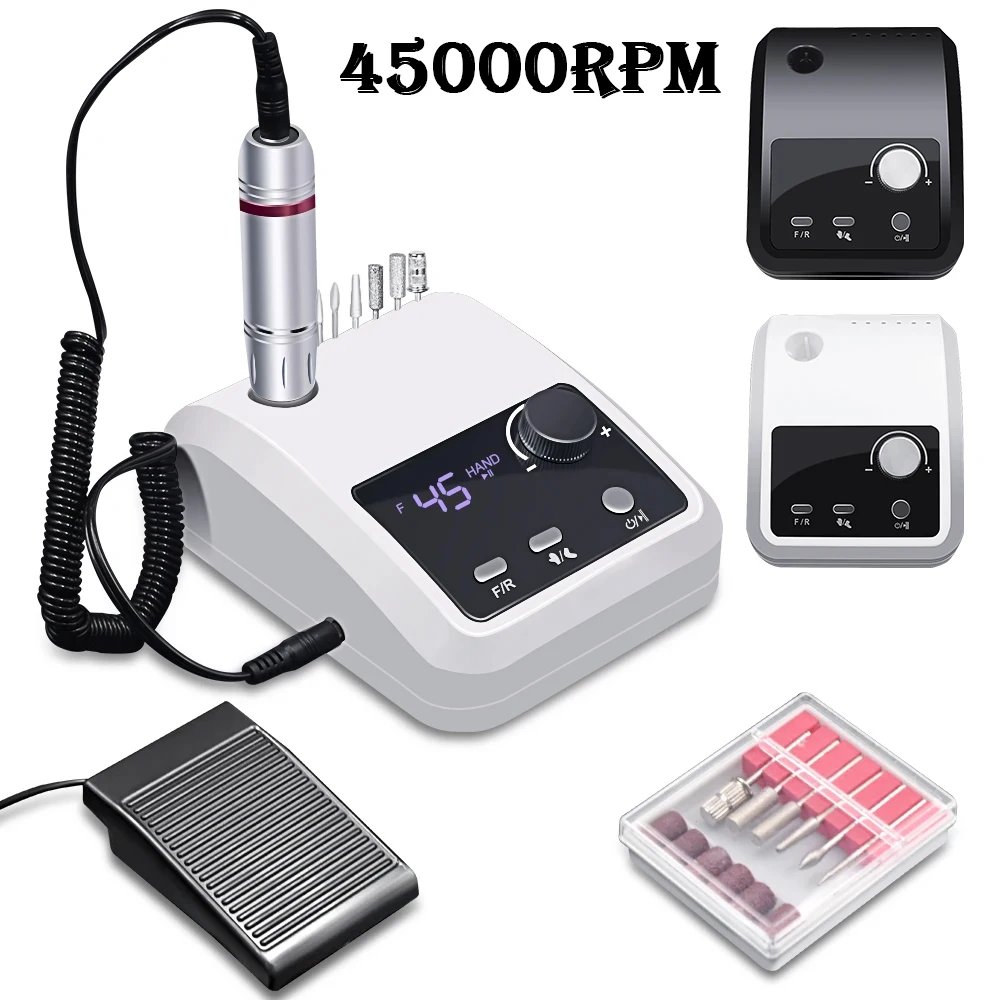 45000 RPM Electric Nail Drill Machine for Nails Electric File