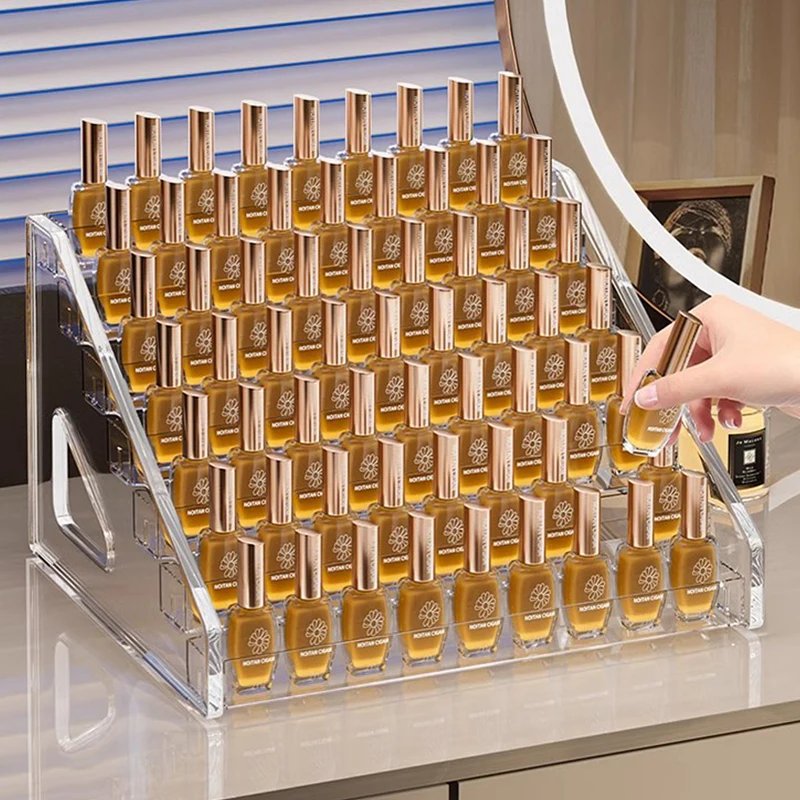 3/4/5/6/7 Layers Acrylic Nail Polish Display Organizer UV Gel