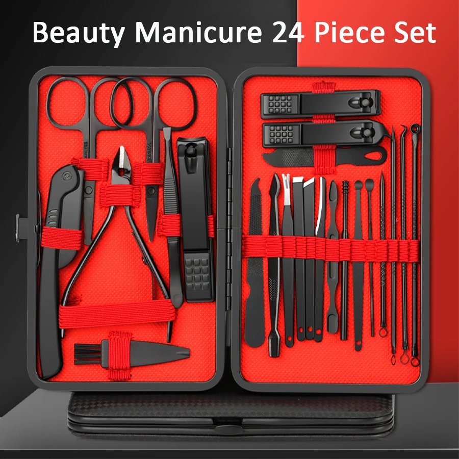 7/10/12/18/20/24PCS Set Professional Manicure Set Kits
