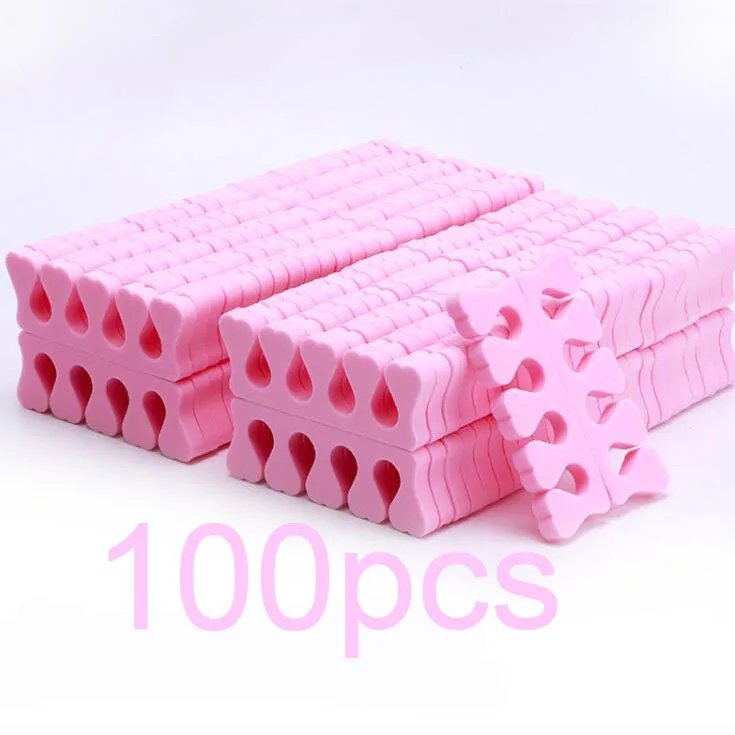 50 Pairs Soft Toe Separators Fingers Foots Nail Art Tools
