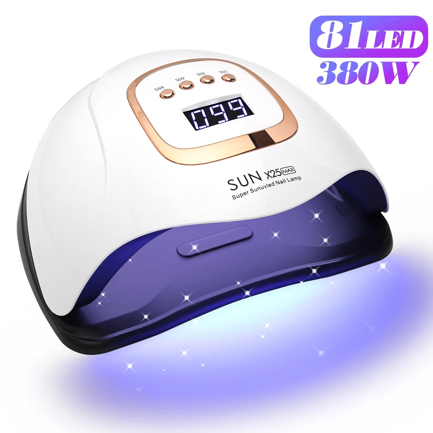 SUN X25MAX 81LED UV Lamp for Nails Drying Quick Curing All Gel