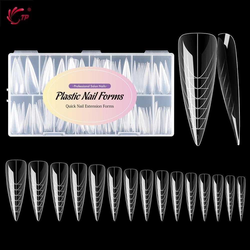 TP 75pcs/150pcs Stiletto Dual Form Nail Acrylic Quick Building