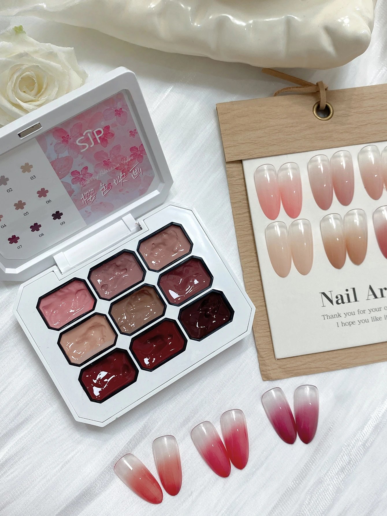 9 color painting gel nail polish nude pink painting gel smudge