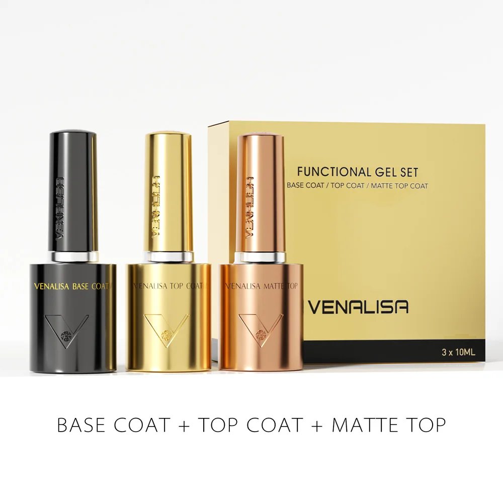 1/2/3pcs Kit Venalisa 10ml Nail Gel Polish HEMA/TPO Free Base