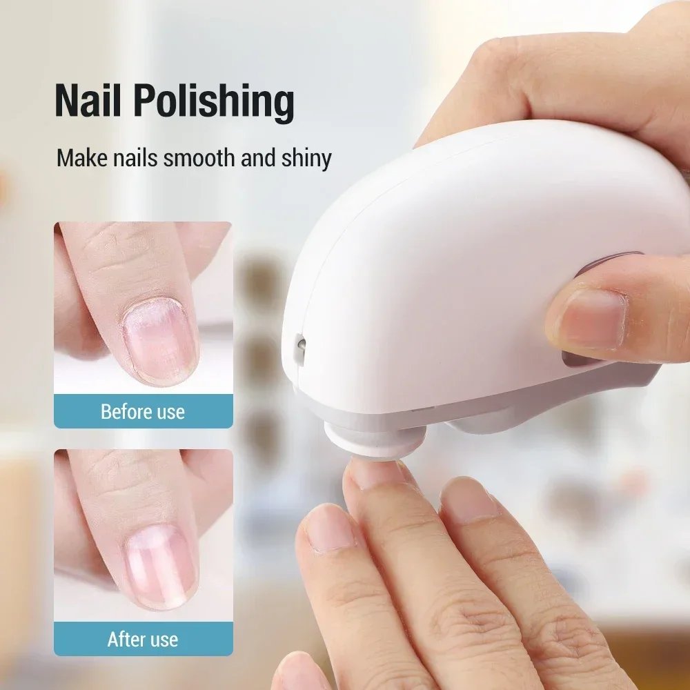 Electric Nail Clipper Grinding and Polishing with Light
