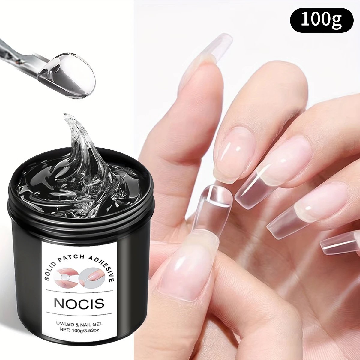 100g Solid Patch Adhesive Gel for Nails Long Lasting