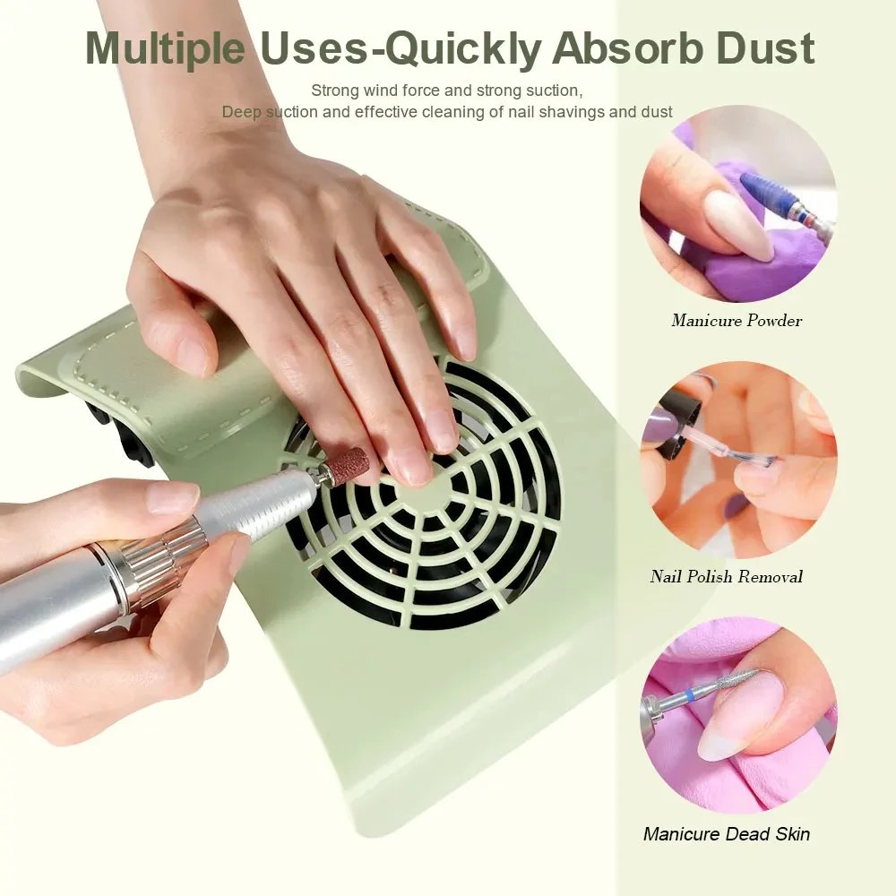 Professional Nail Dust Collector Vacuum Low Noise Manicure Dust
