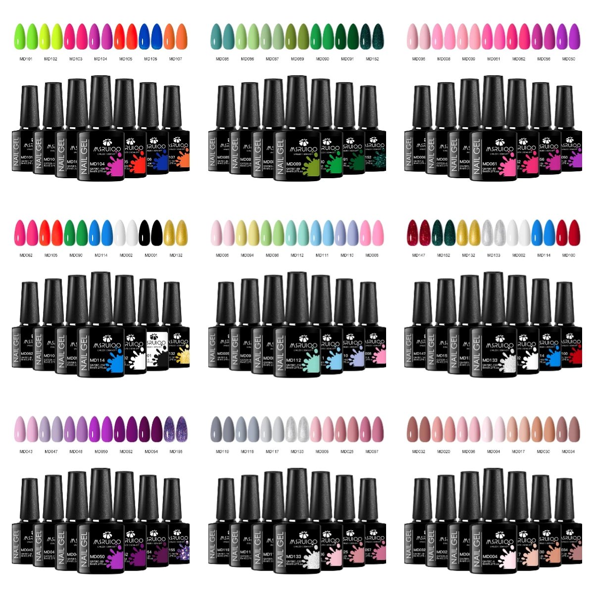 Gel Polish Set — 7 Colours