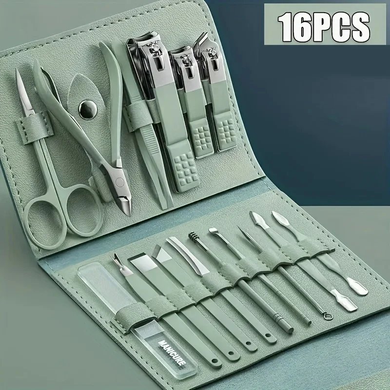 Manicure & Pedicure Kit — 16 Tools