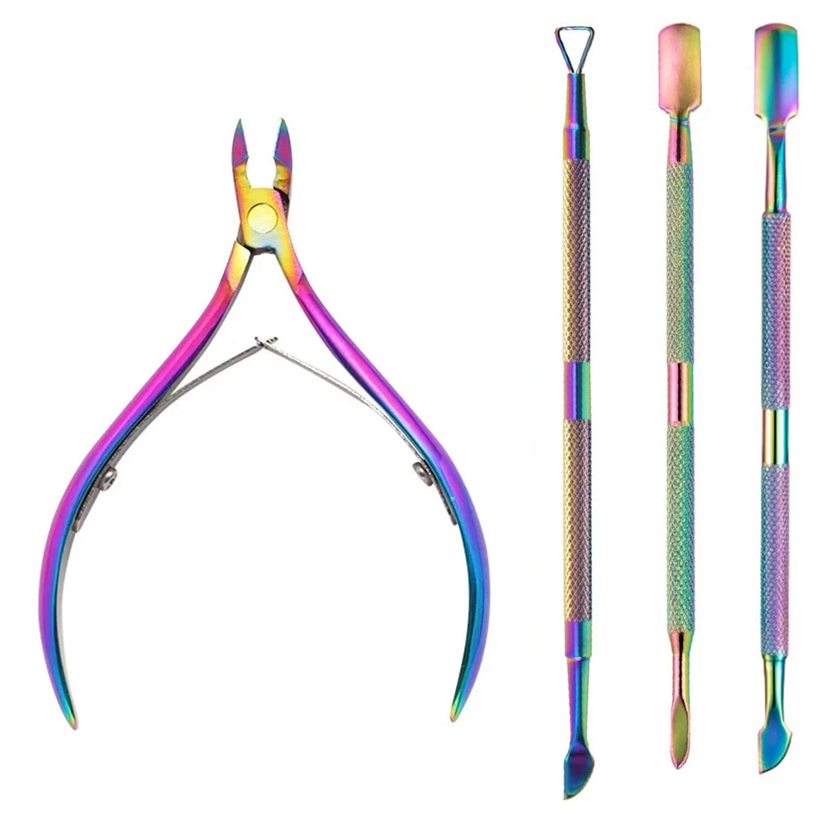 Stainless Steel Nail Nipper Set — 4 Pieces