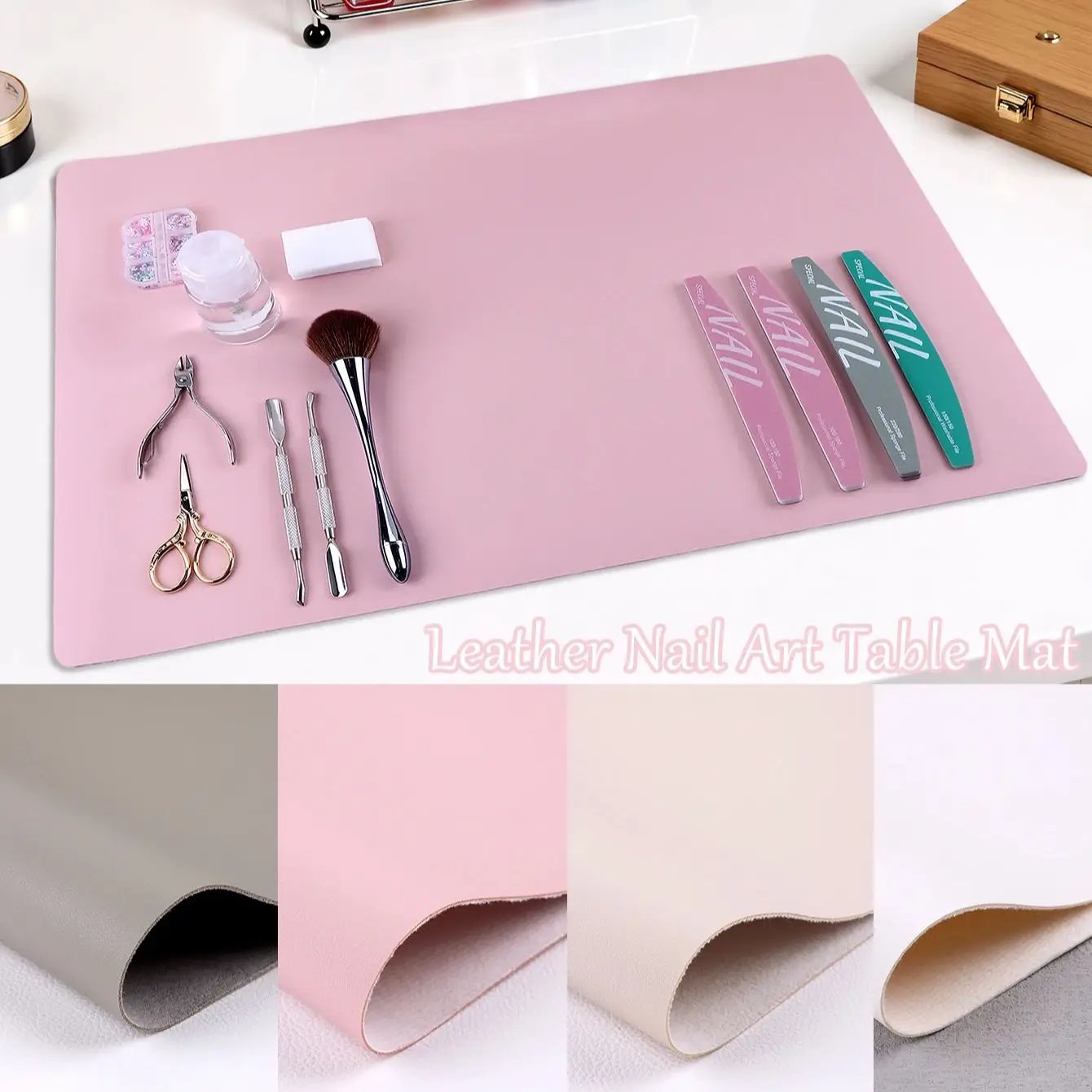 Pink White Manicure Arm Rest