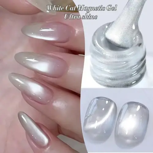 White Cat Eye Magnetic Gel