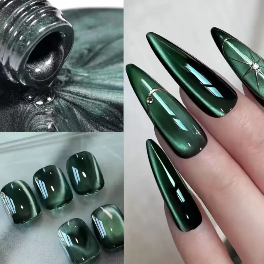 Green Cat Eye Magnetic Gel — 12 ml