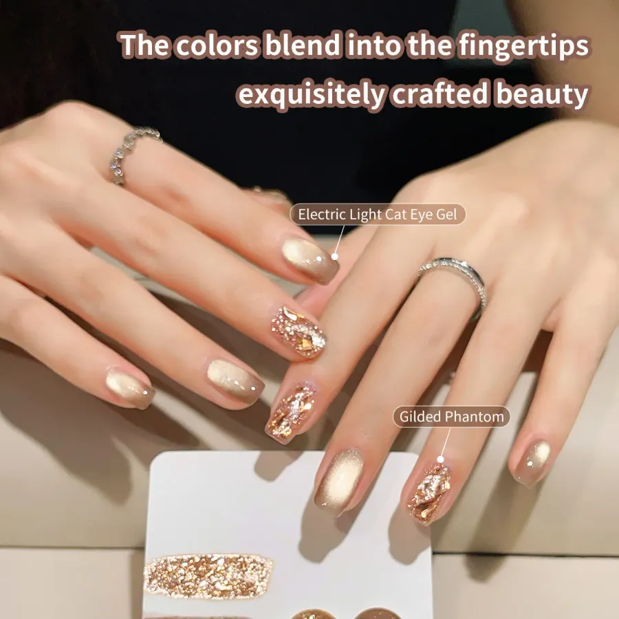 Sparkling Reflective Gel Polish — 2 × 10 ml