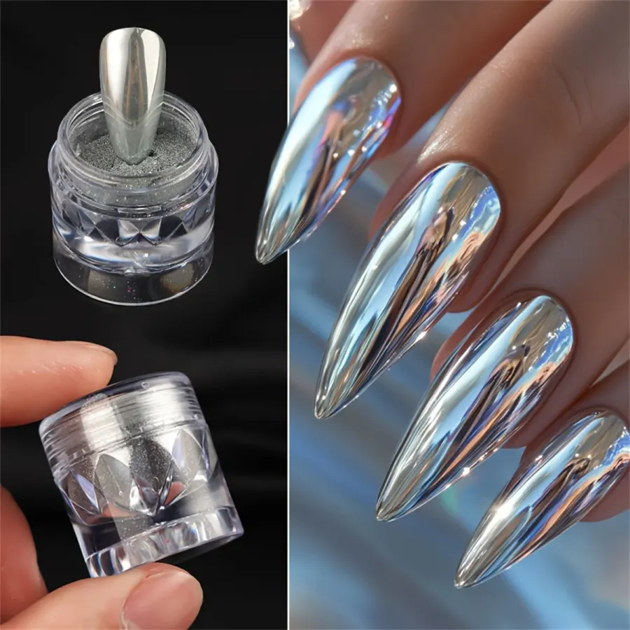 Holographic Chrome Mirror Powder