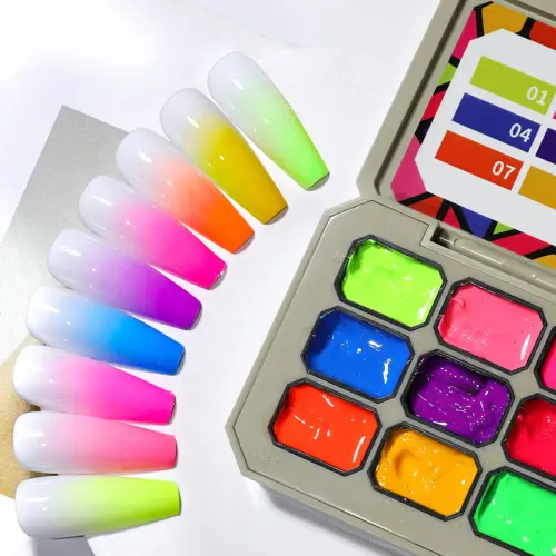 Fluorescent Transfer Gel — 9-Grid Palette