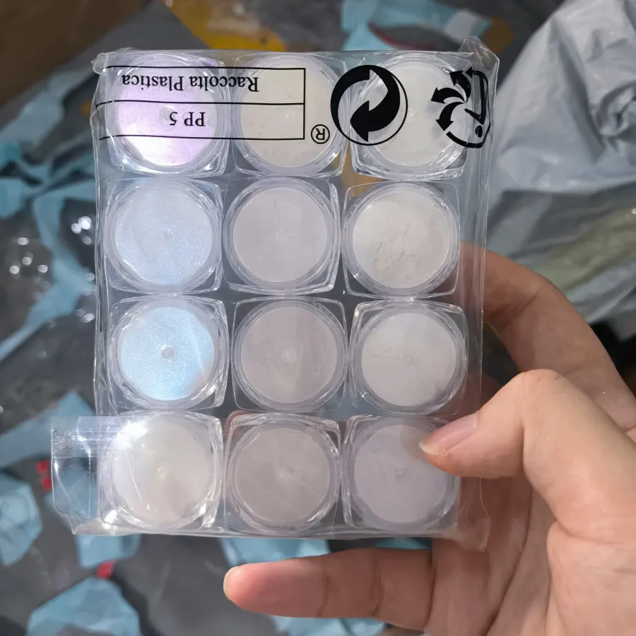 White Chrome Mirror Powder — 12 Pieces