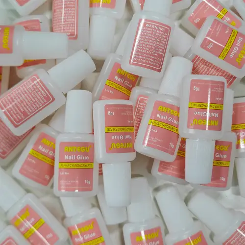 Clear Press-On Nail Set — 10 Pieces