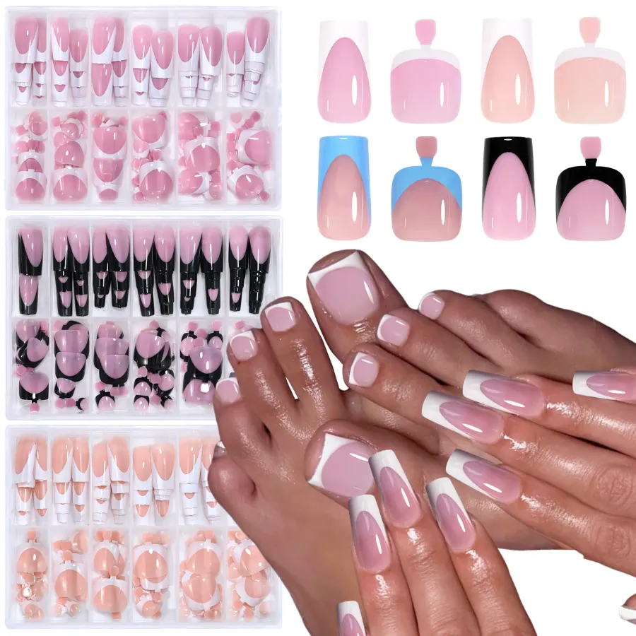 French Press-On Nail Set