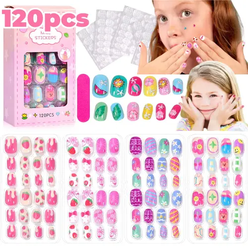 Jelly Press-On Nail Set — 120 Pieces