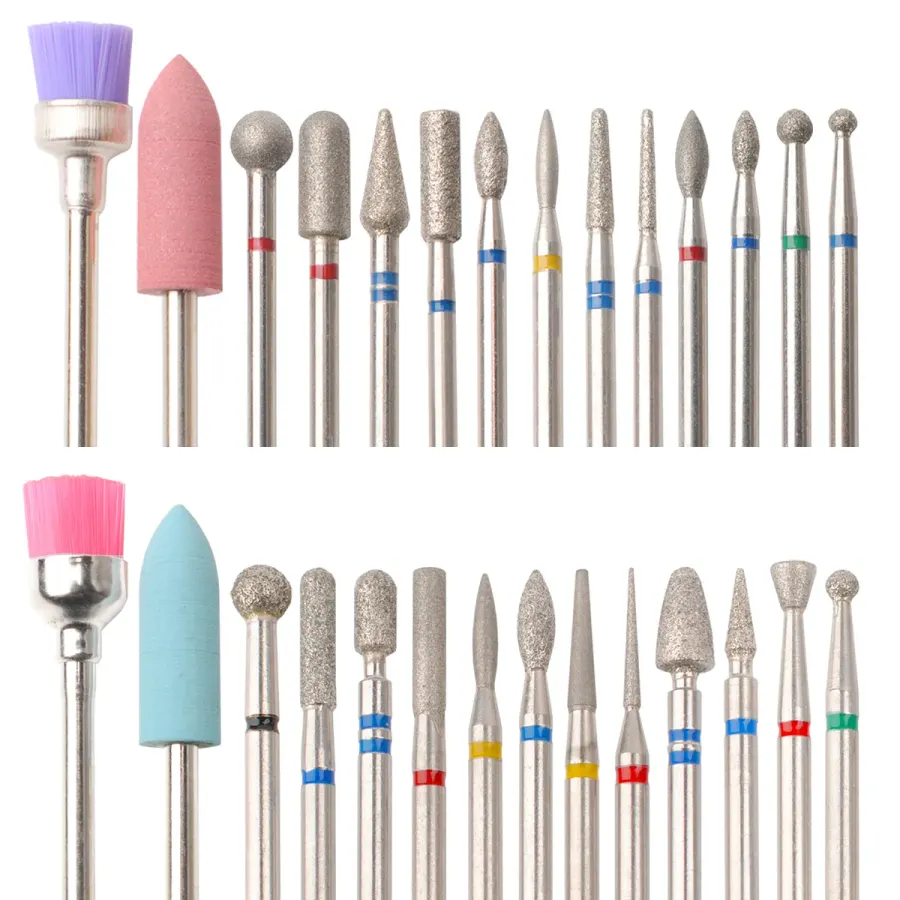 Nail Drill Bit Set — 14 Pieces