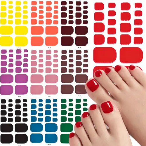 Red Glossy Press-On Nail Set