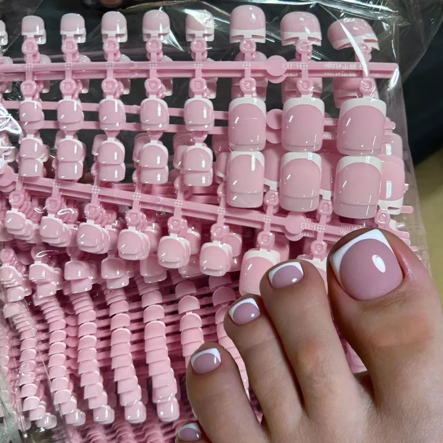 Square Full-Cover Soft Gel Tips — 120 Pieces